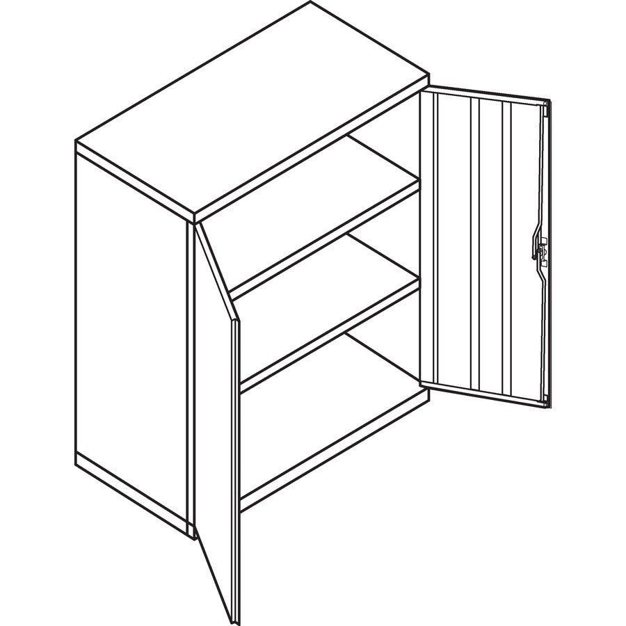 Assembled Storage Cabinet, 36w x 18.13d x 41.75h, Putty
