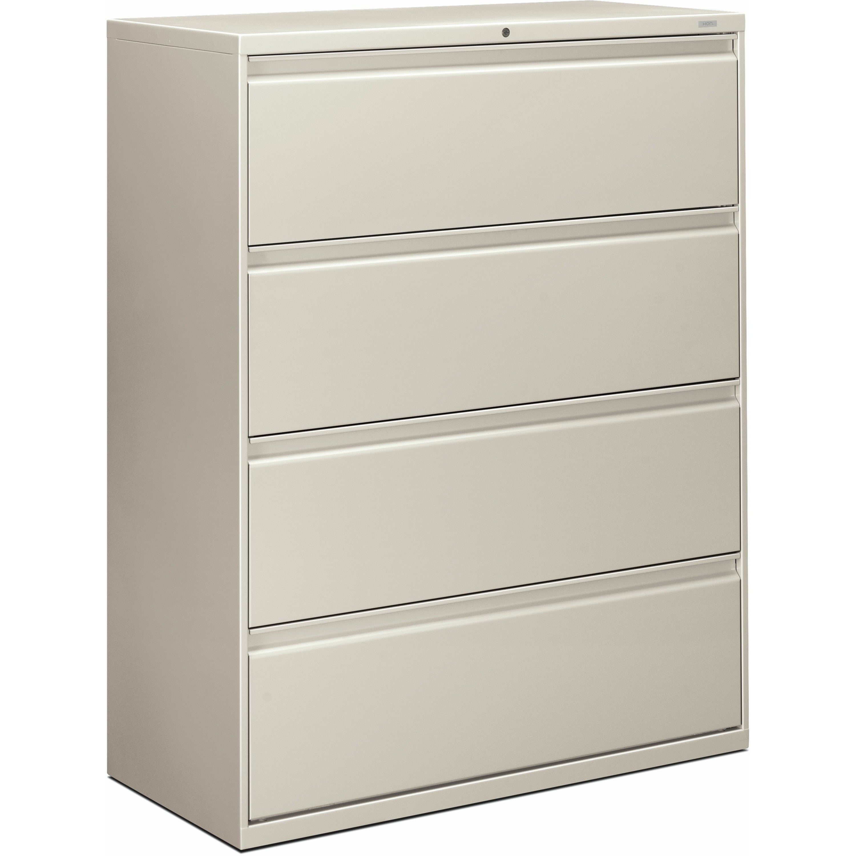 HON Brigade 800 H894 Lateral File - 42" x 18"53.3" - 4 Drawer(s) - Finish: Light Gray - 