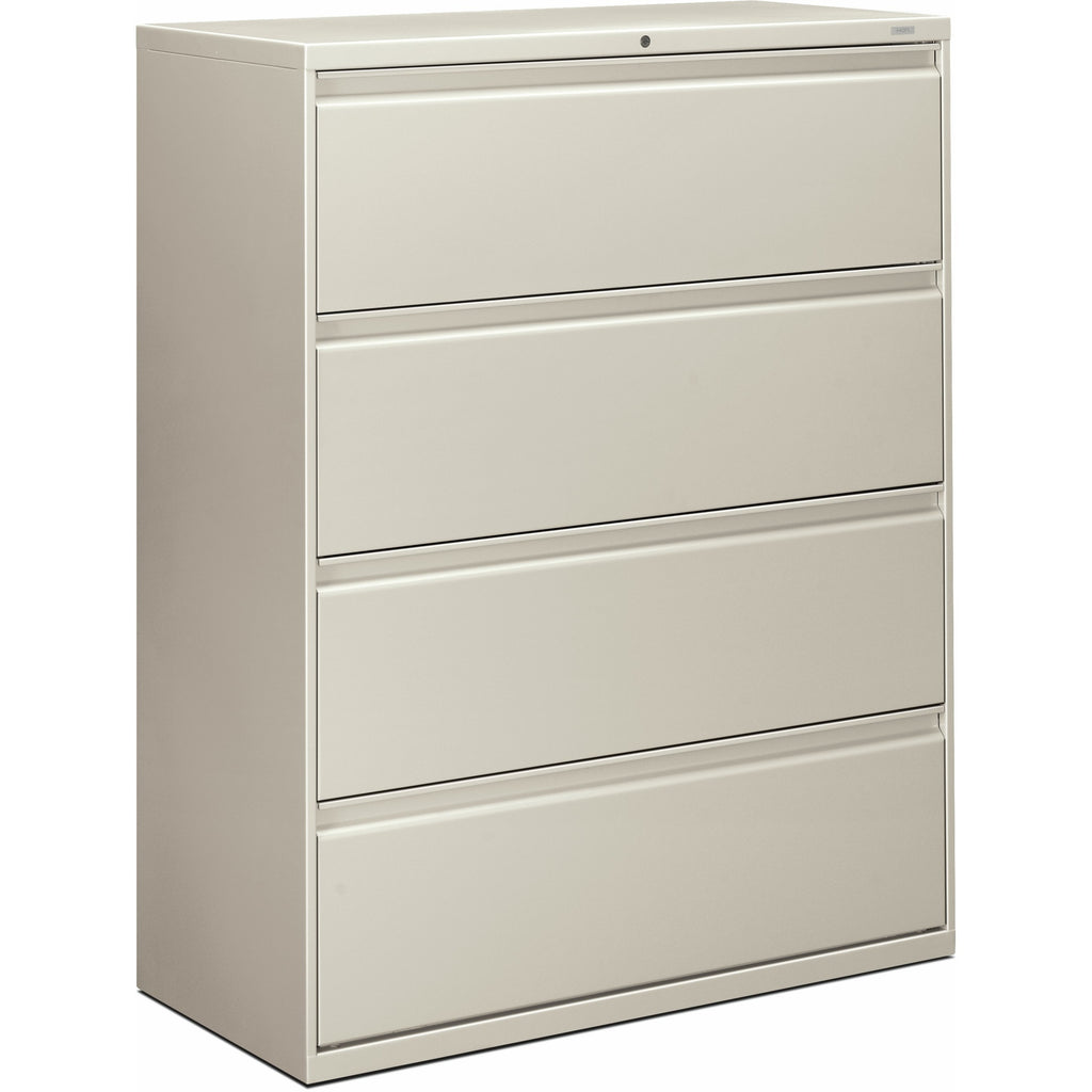 HON Brigade 800 H894 Lateral File - 42" x 18"53.3" - 4 Drawer(s) - Finish: Light Gray