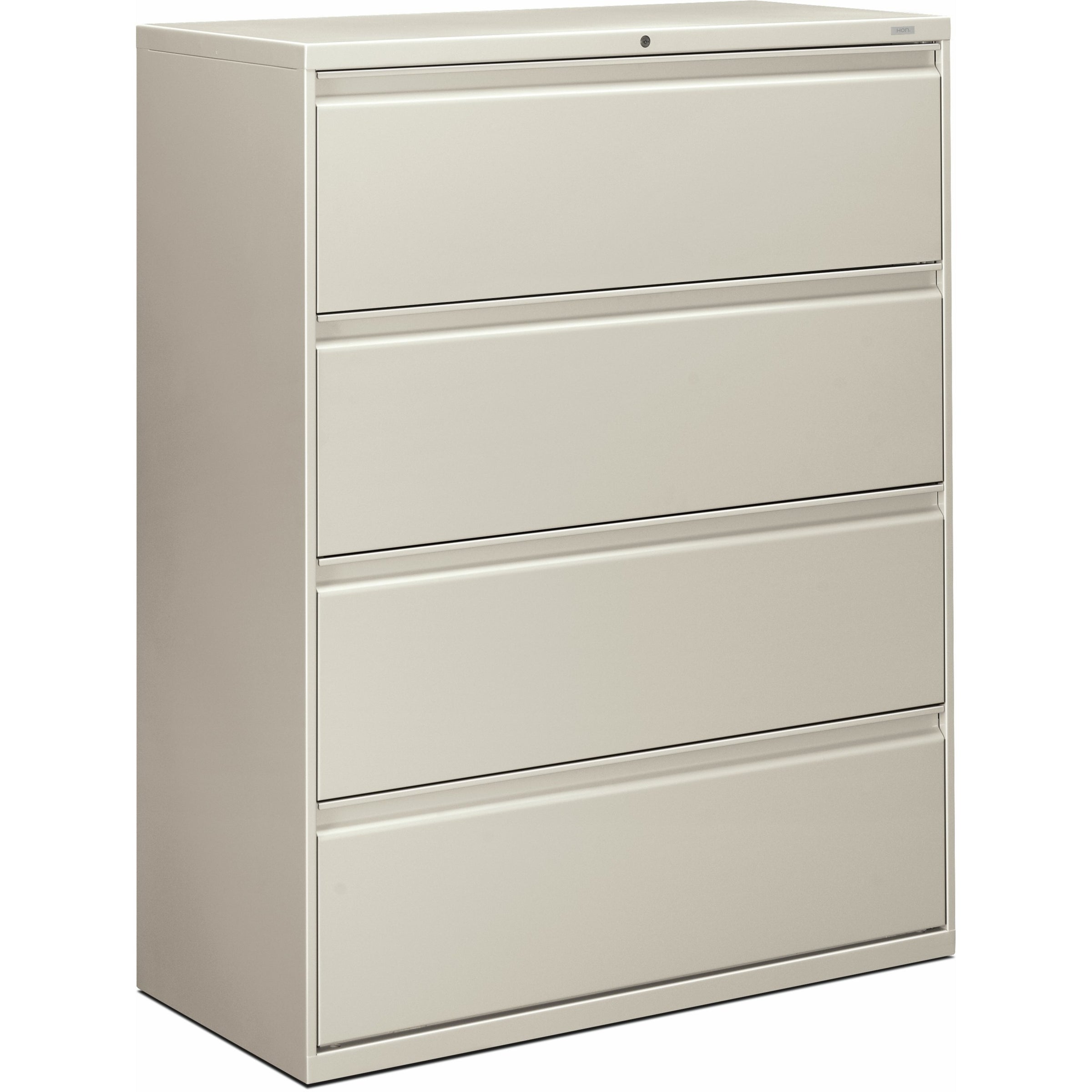 HON Brigade 800 H894 Lateral File - 42" x 18"53.3" - 4 Drawer(s) - Finish: Light Gray