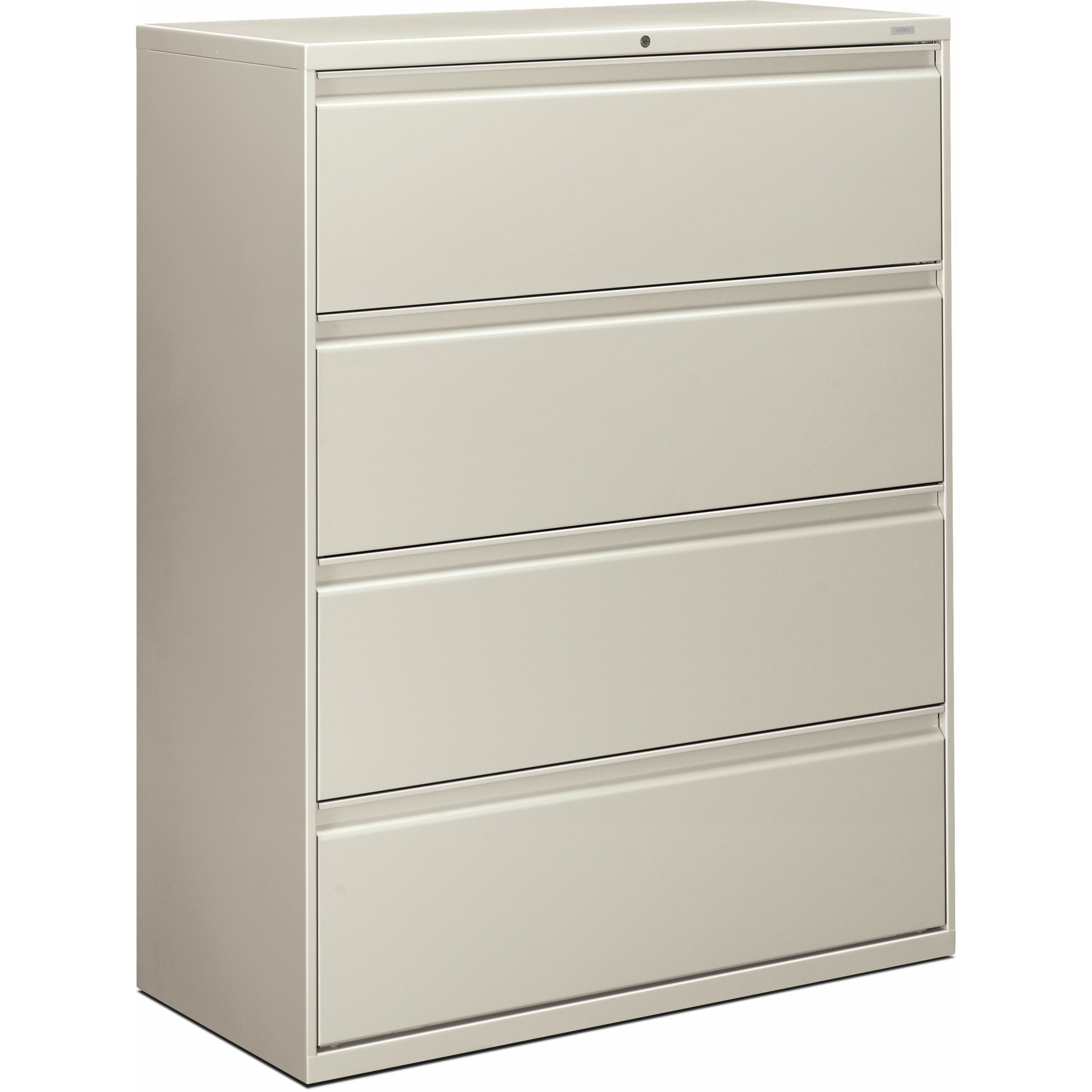 HON Brigade 800 H894 Lateral File - 42" x 18"53.3" - 4 Drawer(s) - Finish: Light Gray
