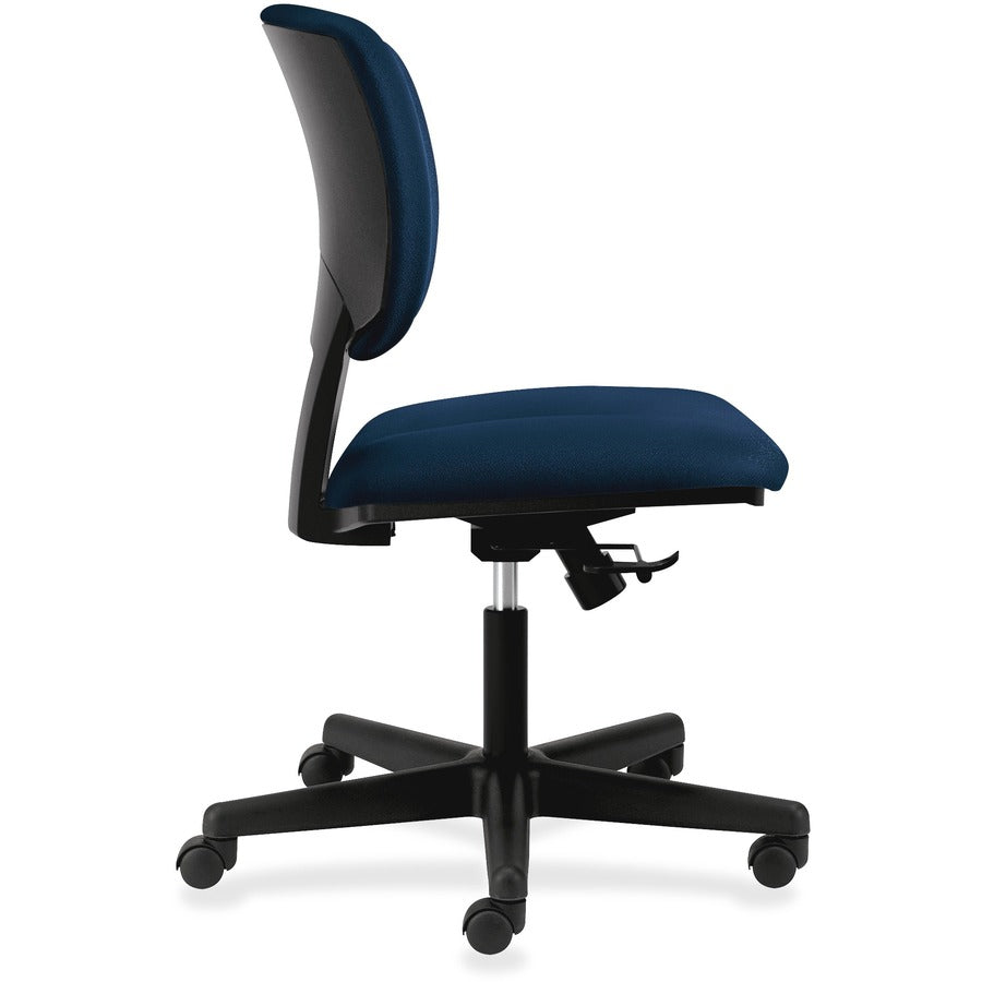 HON Volt Chair - Navy Seat - Navy Fabric Back - Black Frame - Low Back - 5-star Base - Black
