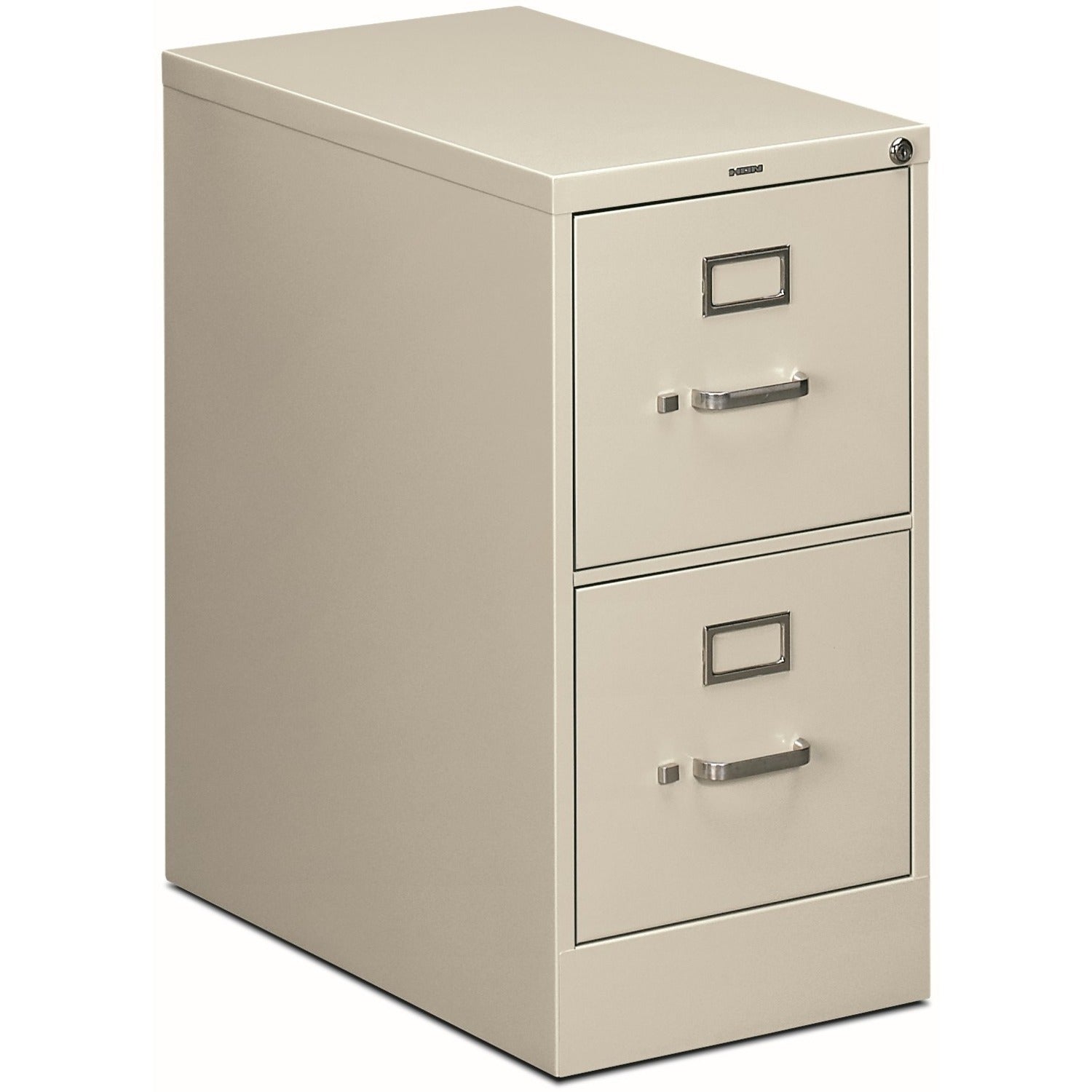 510 Series Vertical File, 2 Letter-Size File Drawers, Light Gray, 15" x 25" x 29