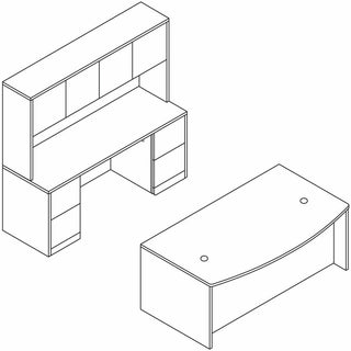 10500 Series Stack-On Storage Unit, 72w x 14.63d x 37.13h, Mahogany