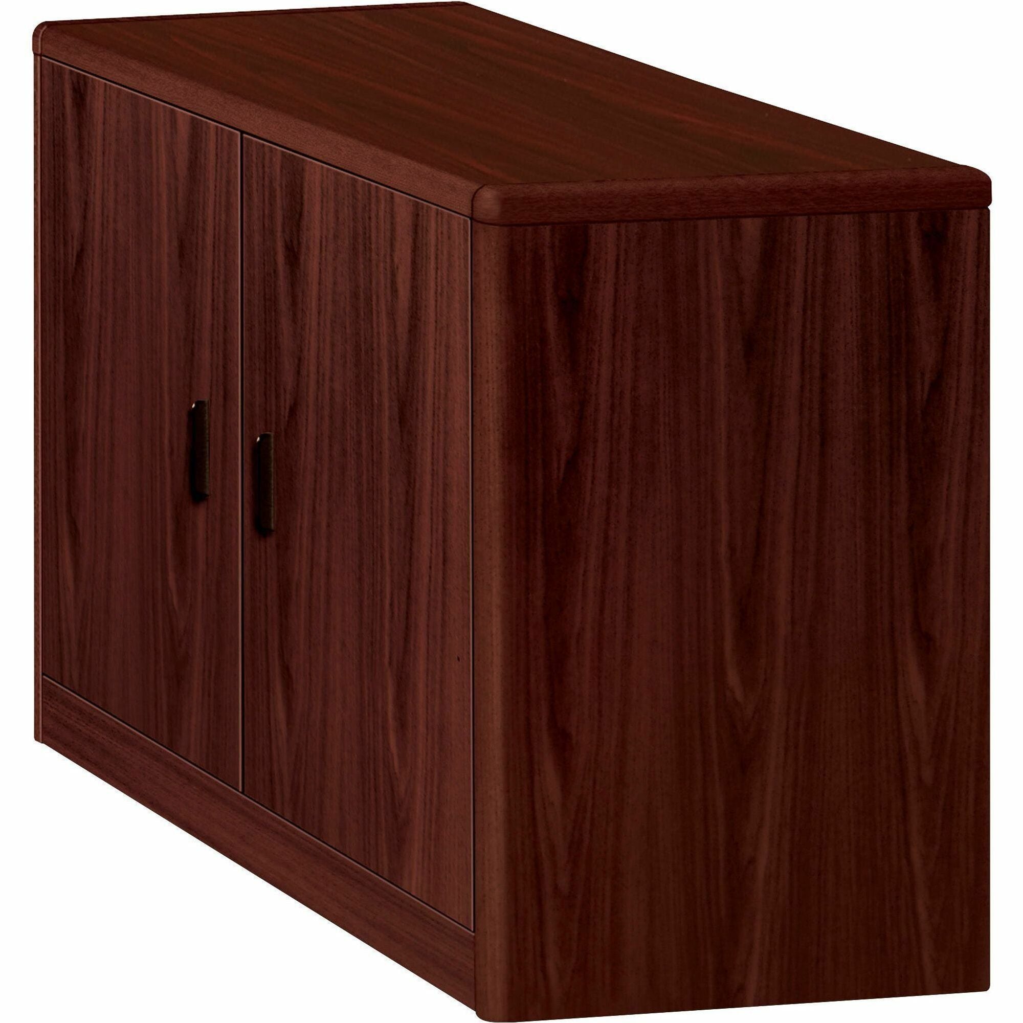 HON 10700 H107291 Storage Cabinet - 36" x 20"29.5" - 2 Door(s) - 4 Adjustable Shelf(ves) - Waterfall Edge - Finish: Mahogany - 