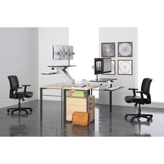 Volt Series Task Chair with Synchro-Tilt, Supports Up to 250 lb, 18" to 22.25" Seat Height, Black