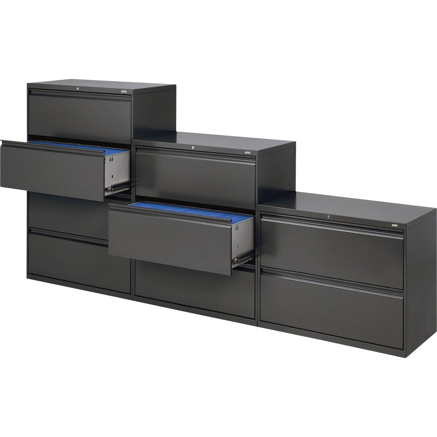 HON Brigade 800 H884 Lateral File - 36" x 18"53.3" - 4 Drawer(s) - Finish: Charcoal - 