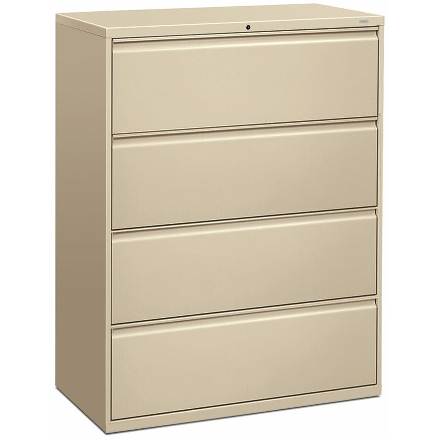 HON Brigade 800 H894 Lateral File - 42" x 18"53.3" - 4 Drawer(s) - Finish: Putty - 