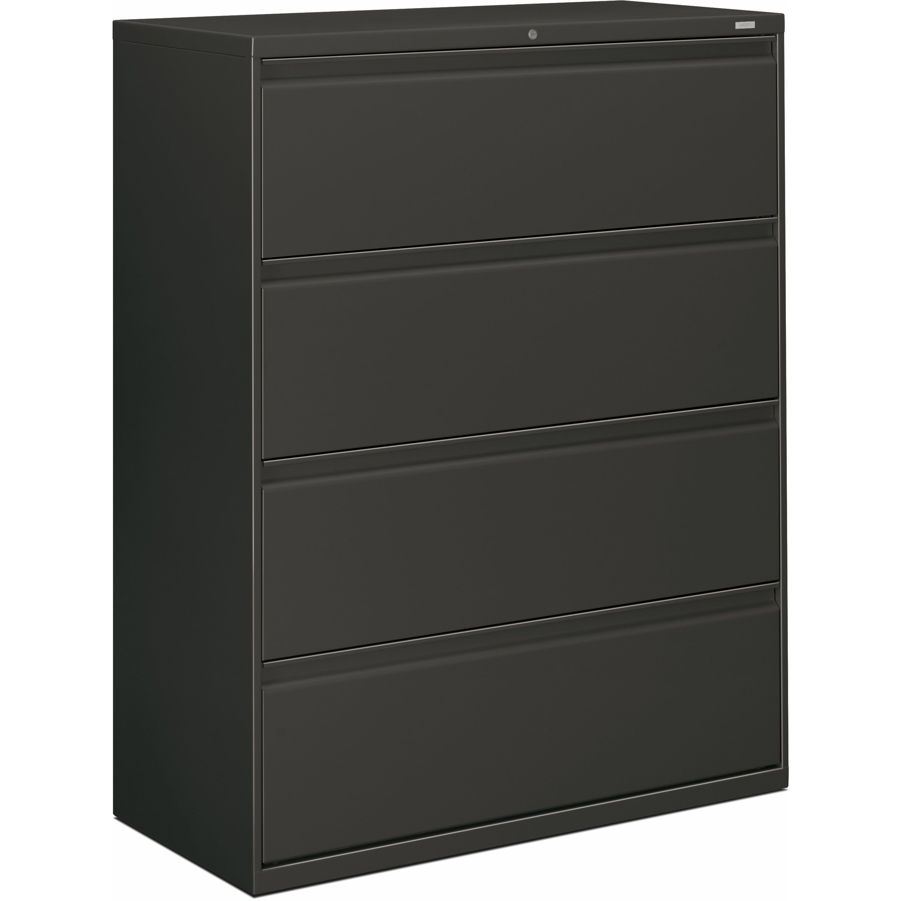 HON Brigade 800 H894 Lateral File - 42" x 18"53.3" - 4 Drawer(s) - Finish: Charcoal