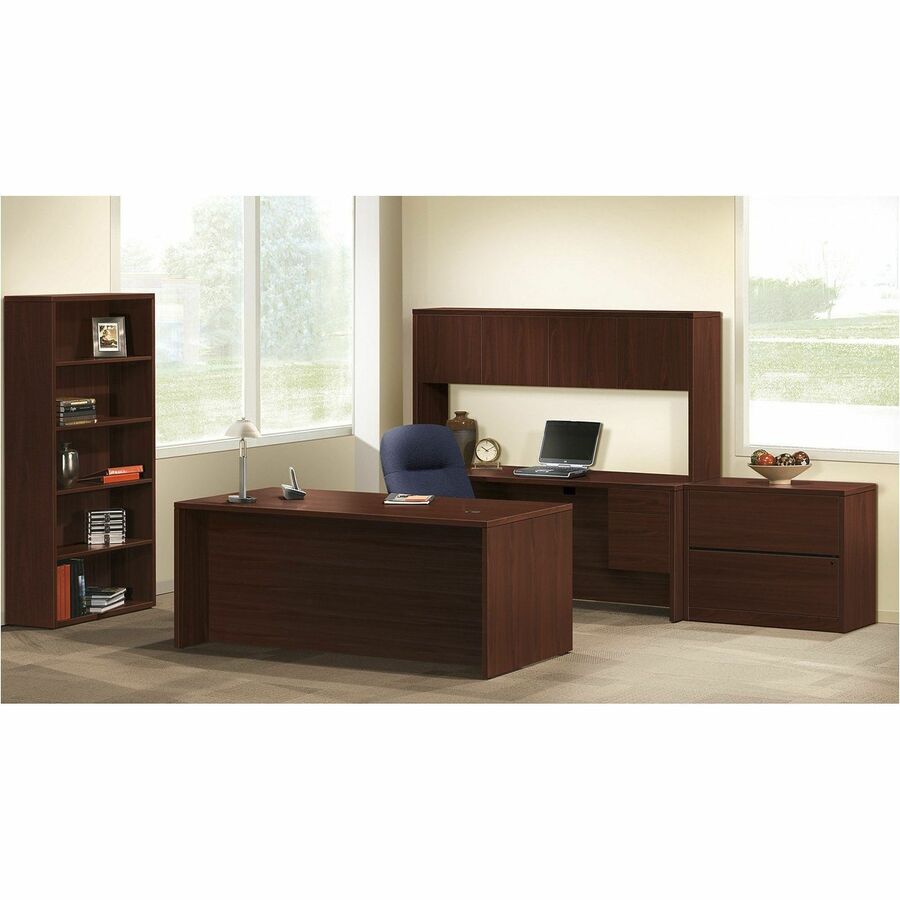 10500 Series Lateral File, 2 Legal/Letter-Size File Drawers, Mahogany, 36" x 20" x 29.5