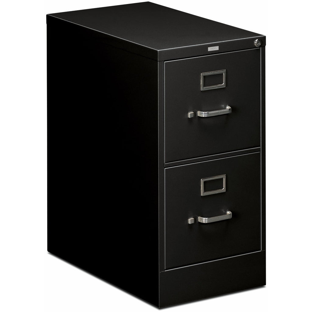 510 Series Vertical File, 2 Letter-Size File Drawers, Black, 15" x 25" x 29