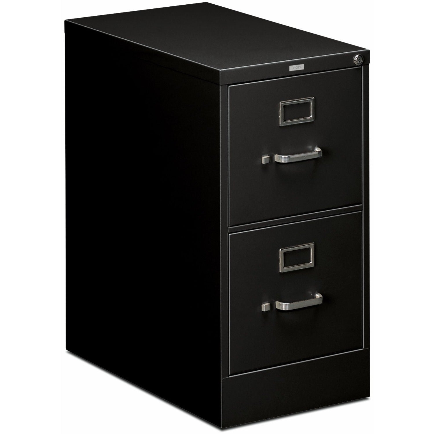 510 Series Vertical File, 2 Letter-Size File Drawers, Black, 15" x 25" x 29