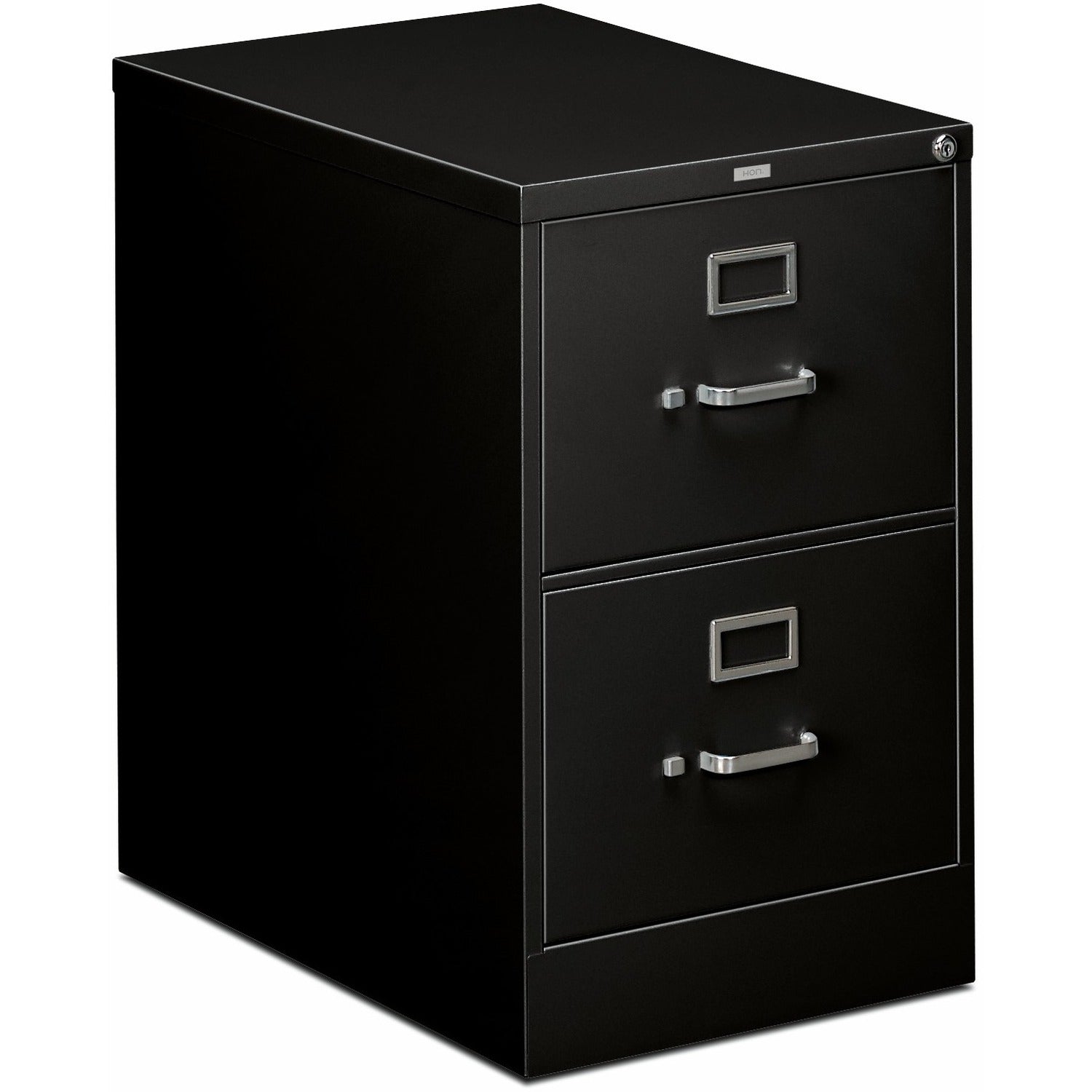 310 Series Vertical File, 2 Legal-Size File Drawers, Black, 18.25" x 26.5" x 29
