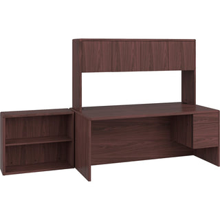 HON 10700 H10752 Bookcase - 36" x 13.1"29.6" - 2 Shelve(s) - Waterfall Edge - Finish: Mahogany