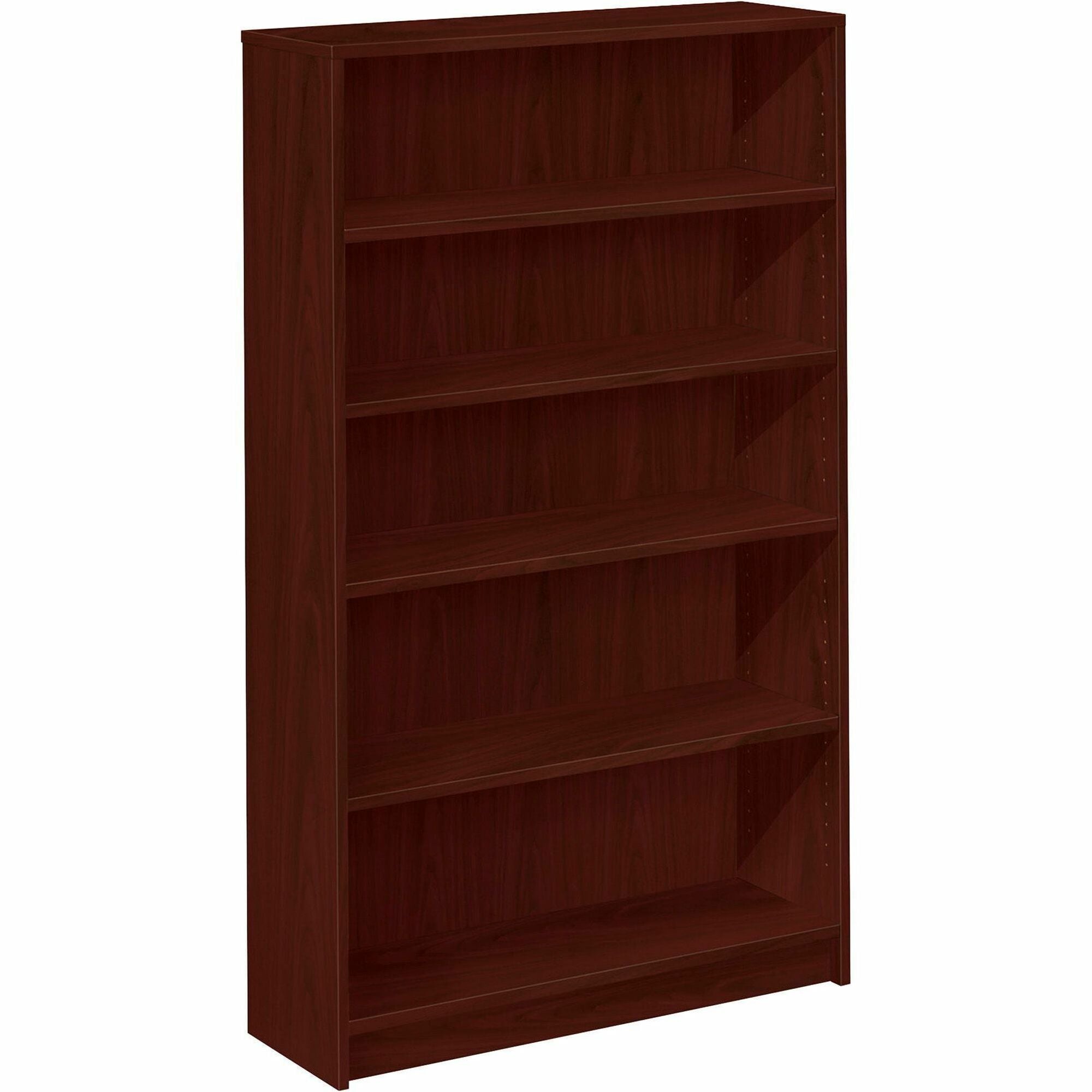 HON 1870 H1875 Bookcase - 36" x 11.5"60.1" - 5 Shelve(s) - Finish: Mahogany - 