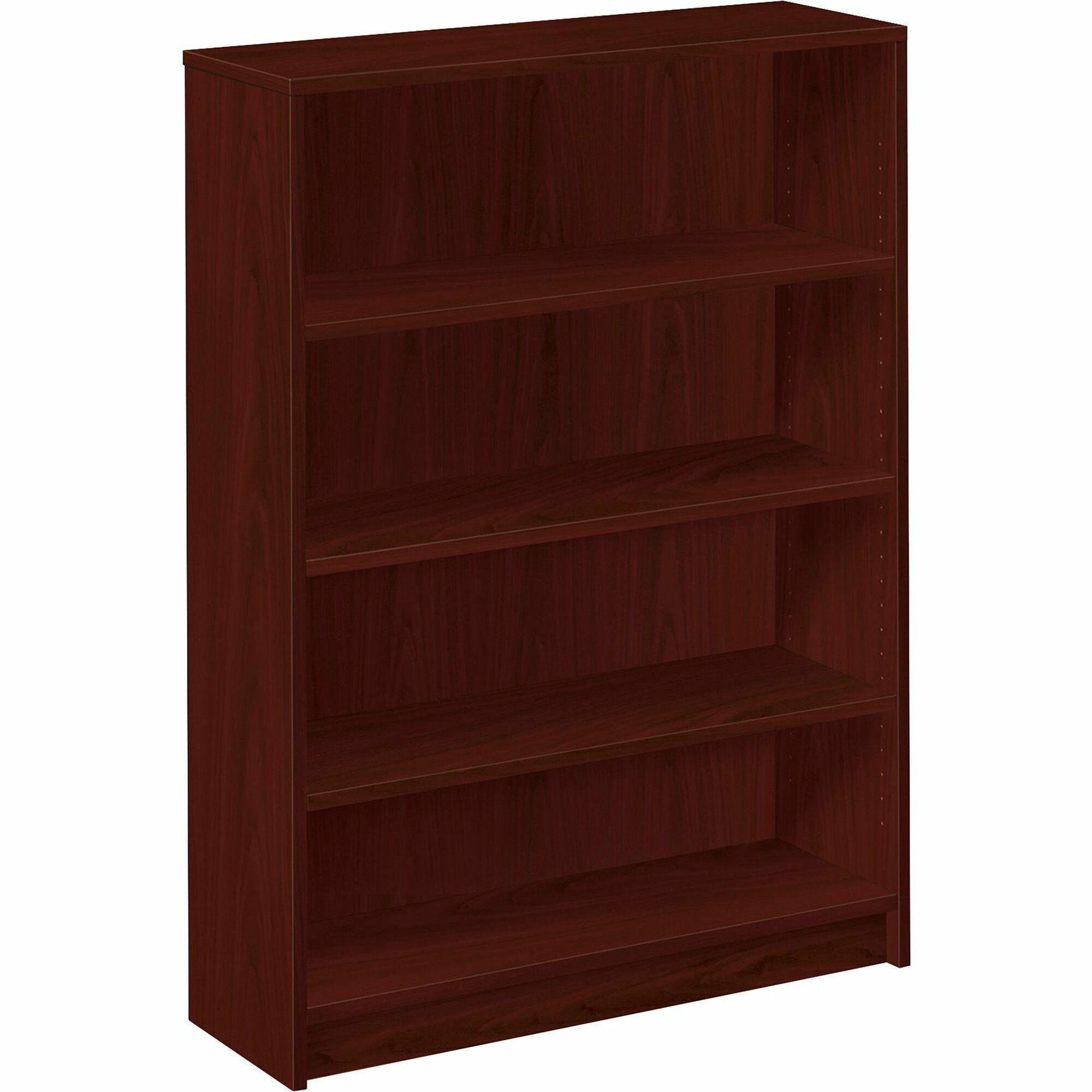HON 1870 H1874 Bookcase - 36" x 11.5"48.8" - 4 Shelve(s) - Finish: Mahogany - 