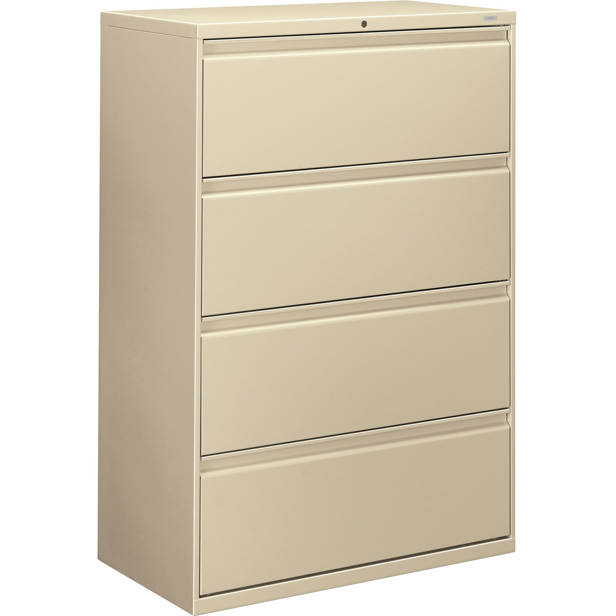 HON Brigade 800 H884 Lateral File - 36" x 18"53.3" - 4 Drawer(s) - Finish: Putty - 