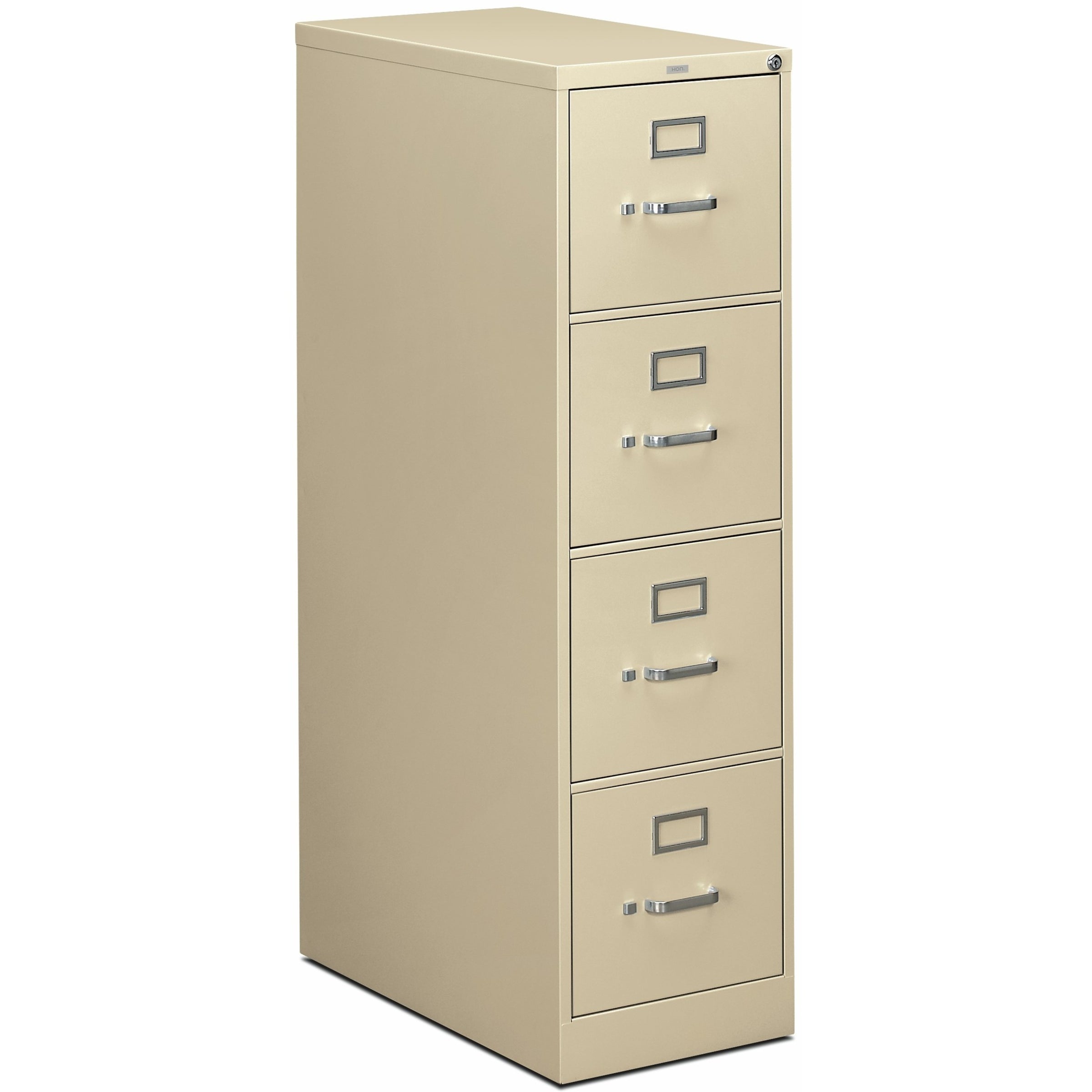 310 Series Vertical File, 4 Letter-Size File Drawers, Putty, 15" x 26.5" x 52