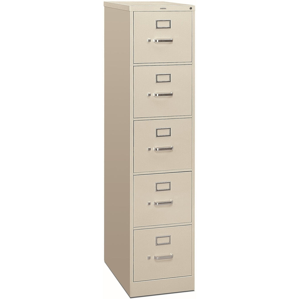 310 Series Vertical File, 5 Letter-Size File Drawers, Light Gray, 15" x 26.5" x 60