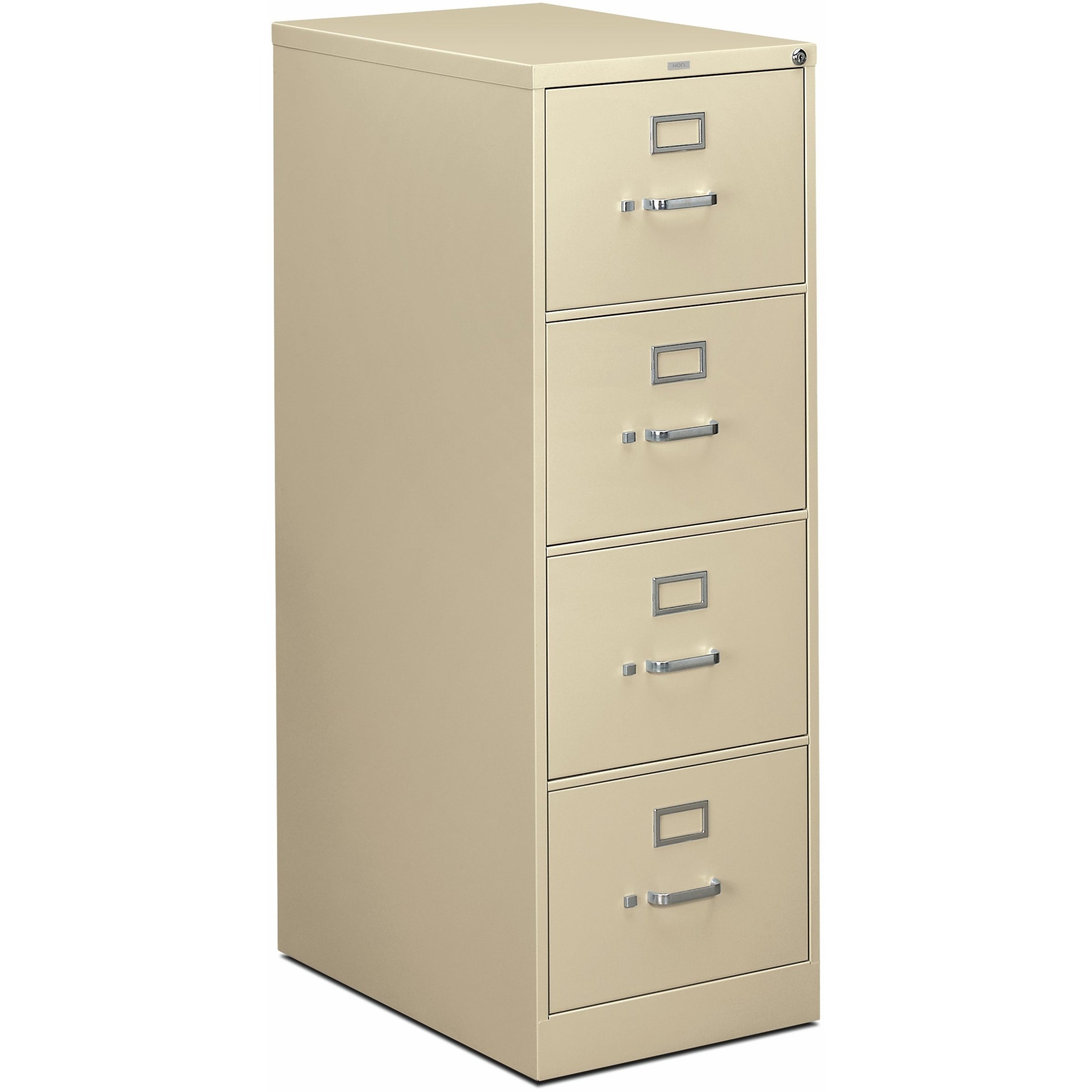 310 Series Vertical File, 4 Legal-Size File Drawers, Putty, 18.25" x 26.5" x 52