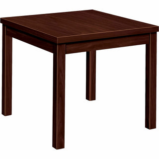 Laminate Occasional Table, Square, 24w x 24d x 20h, Mahogany