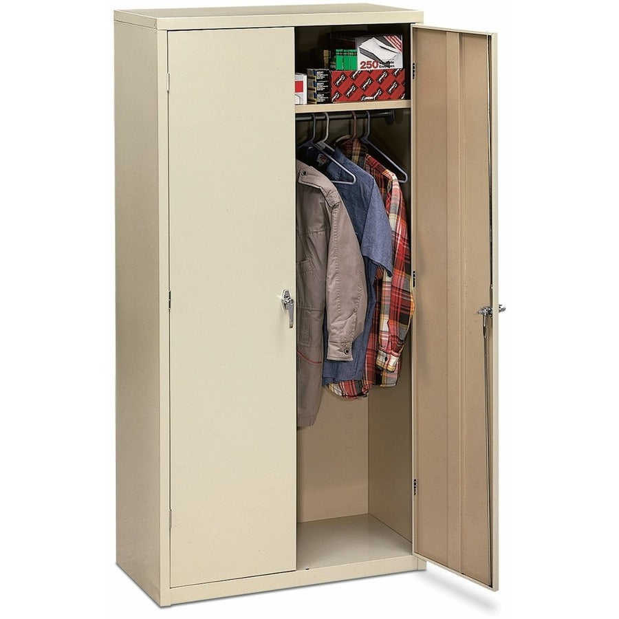 Assembled Storage Cabinet, 36w x 18.13d x 71.75h, Putty