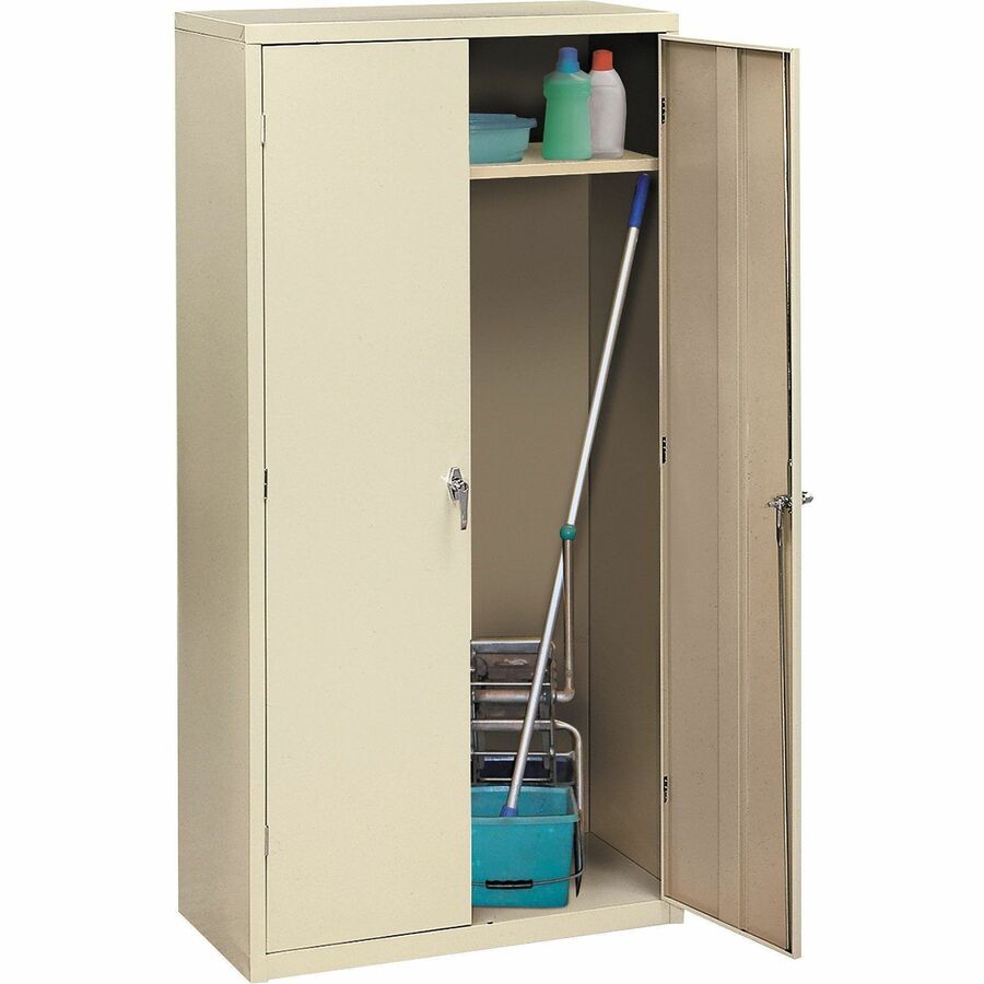 Assembled Storage Cabinet, 36w x 18.13d x 71.75h, Putty
