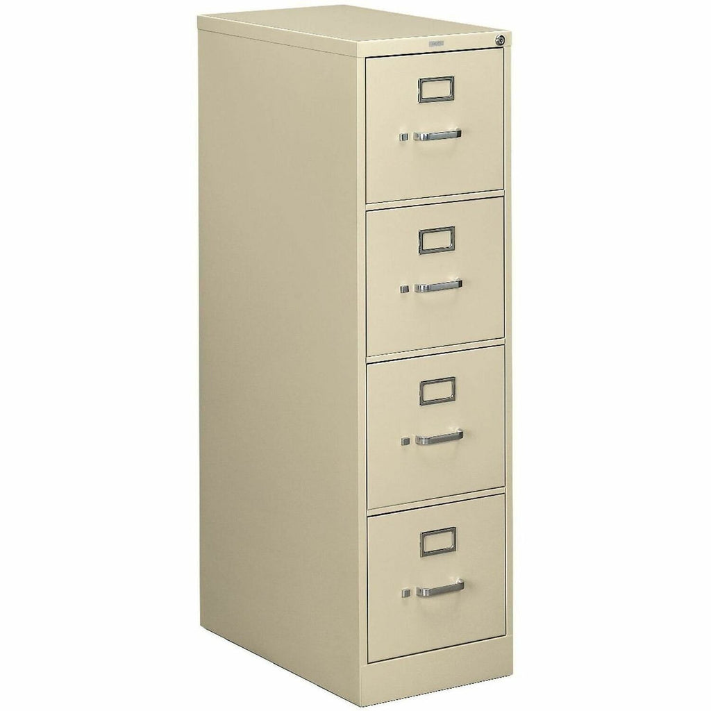 510 Series Vertical File, 4 Letter-Size File Drawers, Putty, 15" x 25" x 52