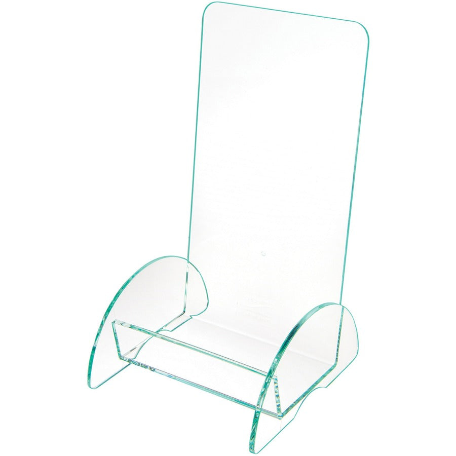 Euro-Style DocuHolder, Leaflet Size, 4.5w x 4.5d x 7.88h, Green Tinted