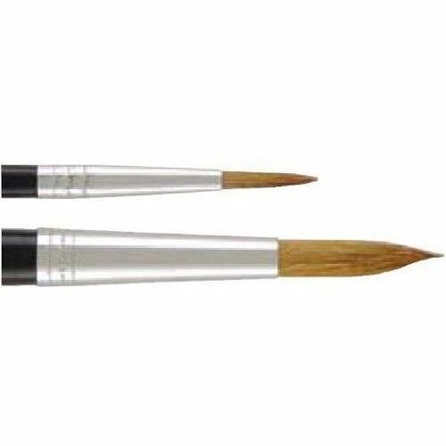 Artist Brush, Size 4, Camel Hair, Round Profile, 12/Pack