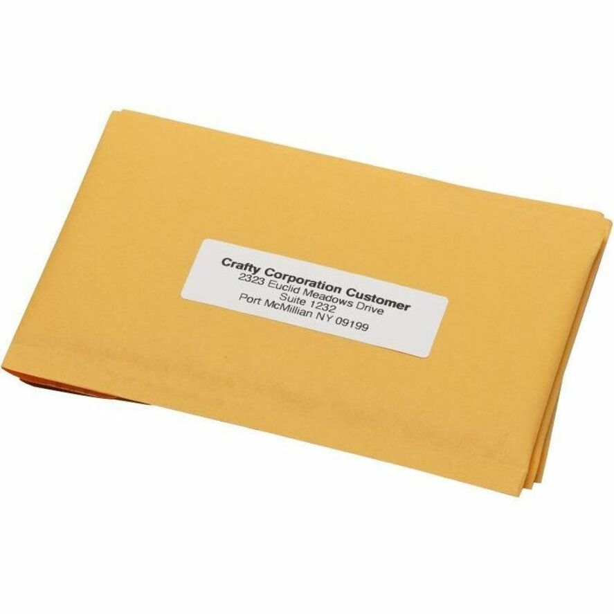SLP-2RL Self-Adhesive Address Labels, 1.12" x 3.5", White, 130 Labels/Roll, 2 Rolls/Box