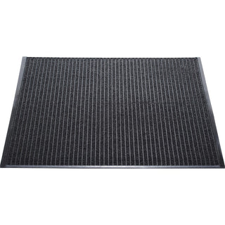 Genuine Joe WaterGuard Indoor/Outdoor Mats - Carpeted Floor, Hard Floor, Indoor, Outdoor - 60" Length x 36" Width - Rubber, Polypropylene - Charcoal Gray - 1Each