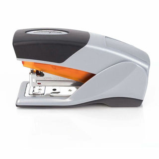Swingline Optima 25 Compact Reduced Effort Stapler - 25 of 20lb Paper Sheets Capacity - 105 Staple Capacity - Half Strip - 1/4" Staple Size - 1 Each - Gray, Black, Orange