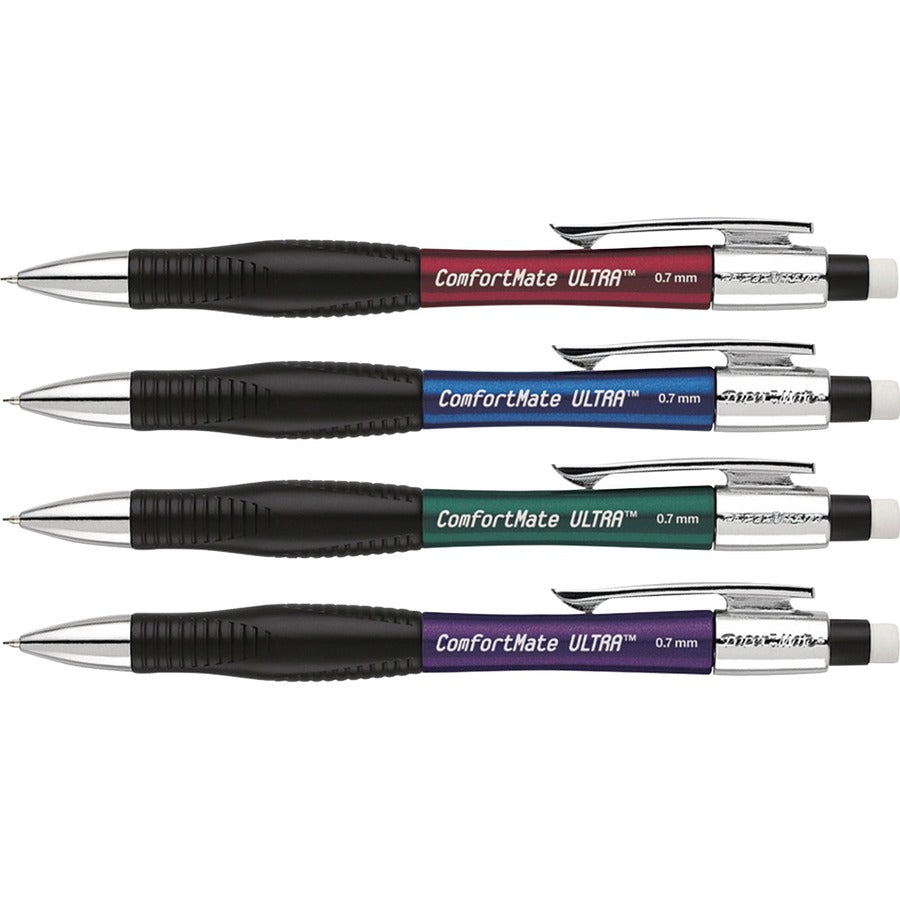 Paper Mate Comfortable Ultra Mechanical Pencils - #2 Lead - 0.7 mm Lead Diameter - Black Lead - Assorted Barrel - 1 / Box - 