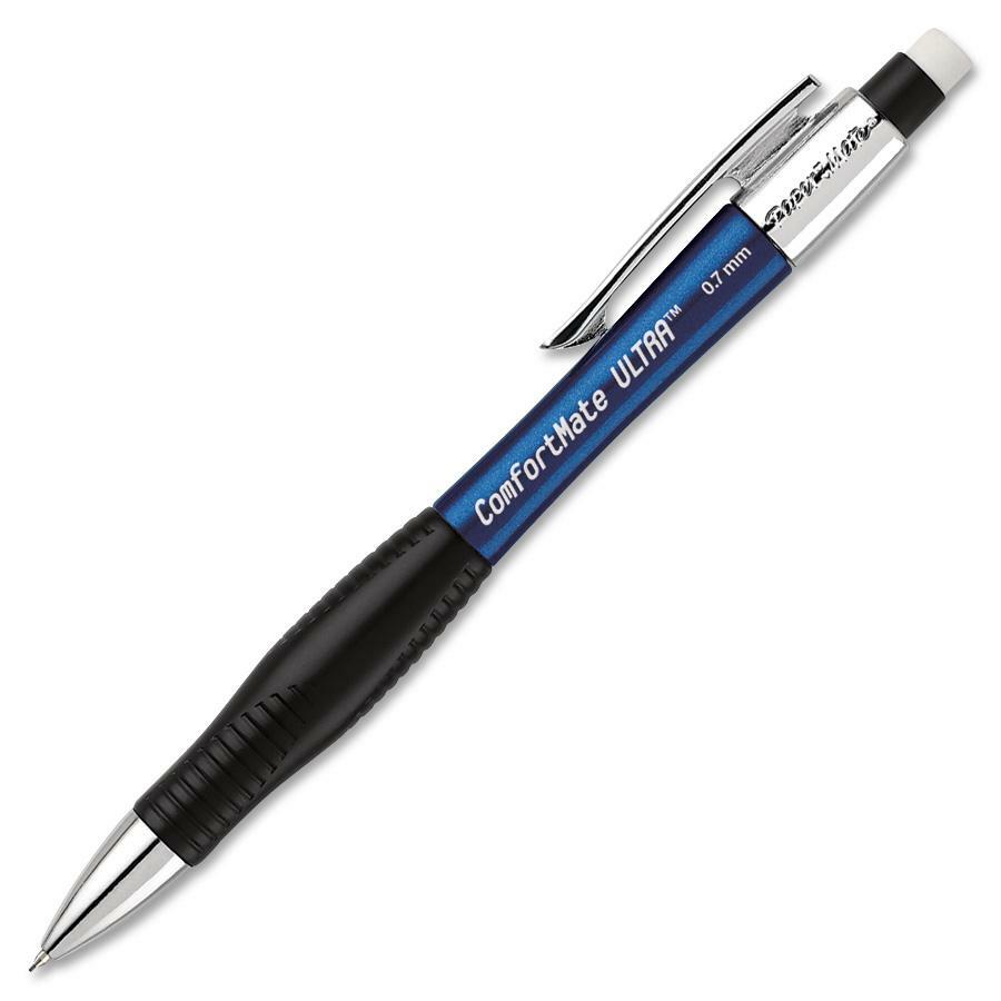 Paper Mate Comfortable Ultra Mechanical Pencils - #2 Lead - 0.7 mm Lead Diameter - Black Lead - Assorted Barrel - 1 / Box - 