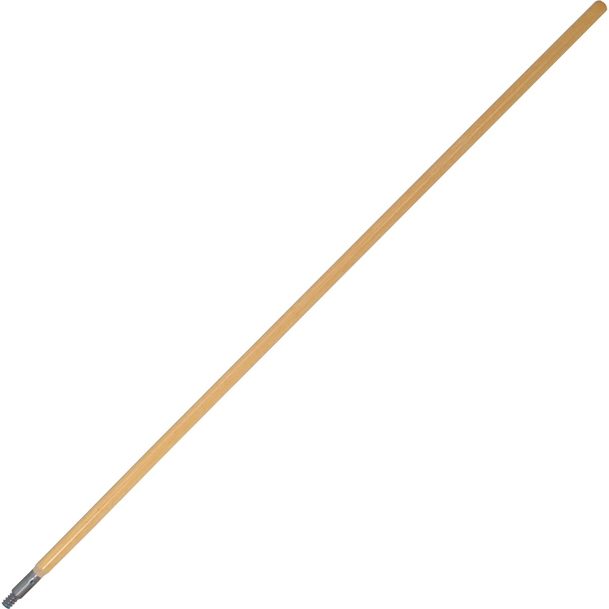 Genuine Joe Replacement Handle for Heavy-duty Floor Sweep - 60" Length - 1.13" Diameter - Oak - Wood - 1 Each - 