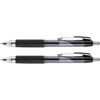 uniball 207 Gel Pen - Medium Pen Point - 0.7 mm Pen Point Size - Refillable - Retractable - Black Gel-based Ink - 2 / Pack