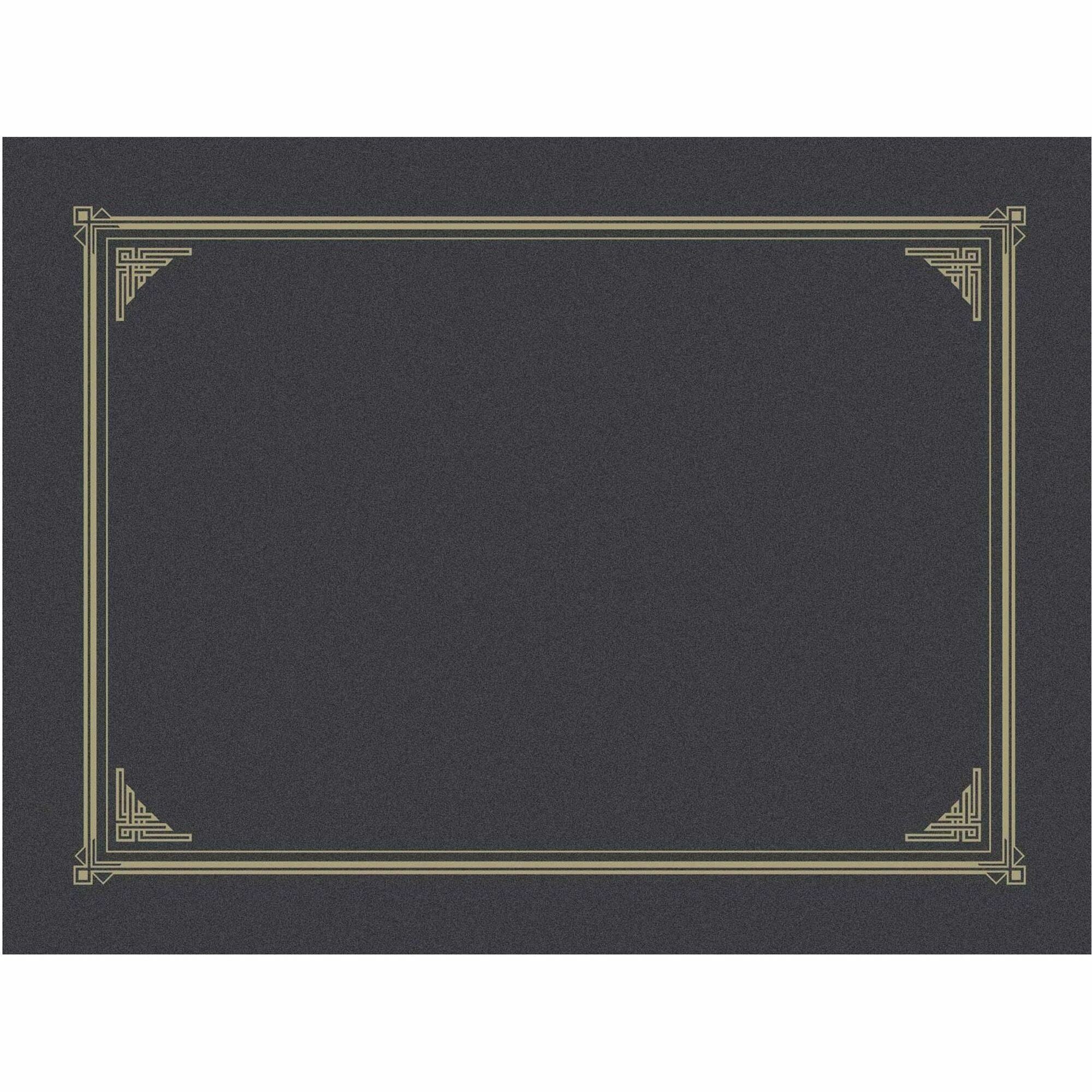 Certificate/Document Cover, 12.5 x 9.75, Metallic Gray, 6/Pack