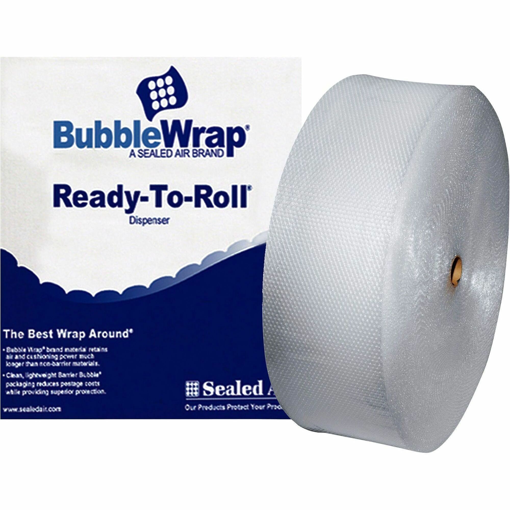 Sealed Air Bubble Wrap Multi-purpose Material - 12" Width x 250 ft Length - 0.2" Bubble Size - 1 Wrap(s) - Lightweight, Perforated - Clear - 1 / Roll - 