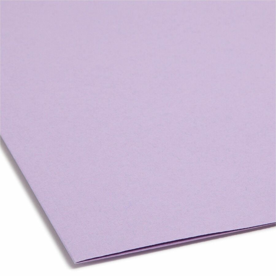 Top Tab Colored Fastener Folders, 0.75" Expansion, 2 Fasteners, Letter Size, Lavender Exterior, 50/Box