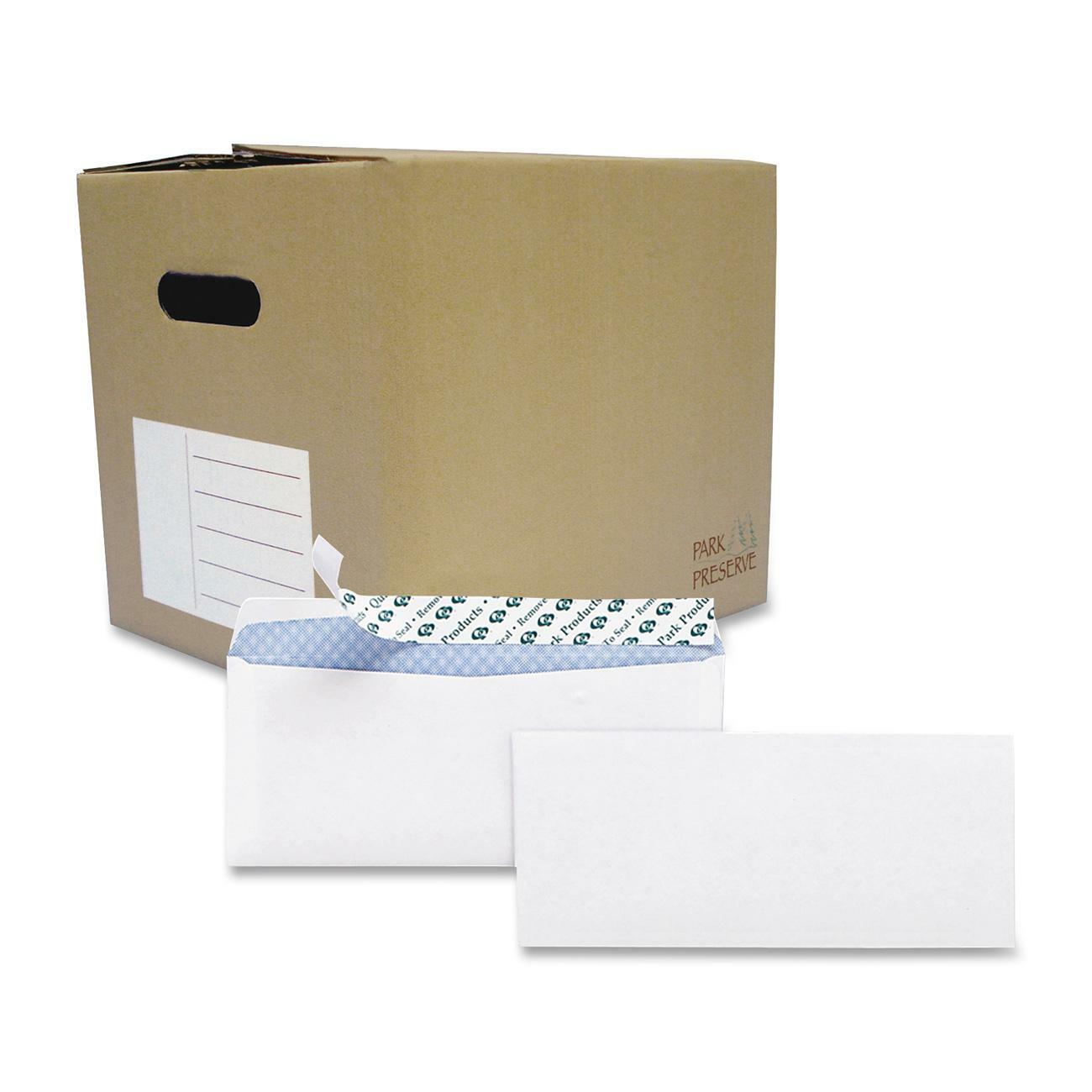 Redi-Strip Security Tinted Envelope, #10, Commercial Flap, Redi-Strip Heat-Resistant Closure, 4.13 x 9.5, White, 1,000/Box