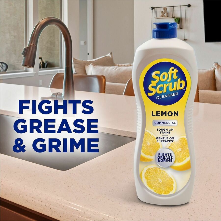 Dial Commercial Soft Scrub Lemon Cleanser, Sold as 1 Each