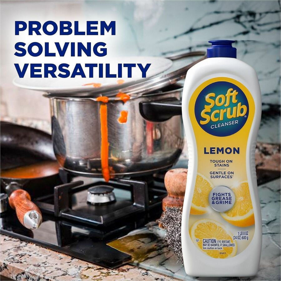 Dial Commercial Soft Scrub Lemon Cleanser, Sold as 1 Each