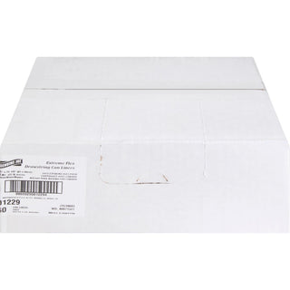 Genuine Joe Flexible Drawstring Trash Can Liners - Small Size - 13 gal Capacity - 24" Width x 25.13" Length - 0.90 mil (23 Micron) Thickness - Low Density - Drawstring Closure - White - Resin - 60/Carton