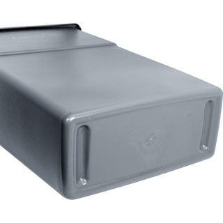 Genuine Joe 23-gallon Space-Saving Waste Container - 23 gal Capacity - Rectangular - Handle - 30" Height x 20" Width x 11" Depth - Gray - 1 Each