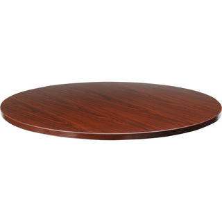 Lorell Essentials Conference Tabletop - For - Table TopLaminated Round, Mahogany Top - Contemporary Style x 41.38" Table Top Width x 41.38" Table Top Depth x 1" Table Top Thickness - Assembly Required - 1 Each