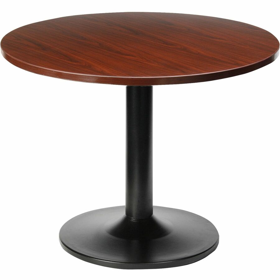 Lorell Essentials Conference Tabletop - For - Table TopLaminated Round, Mahogany Top - Contemporary Style x 41.38" Table Top Width x 41.38" Table Top Depth x 1" Table Top Thickness - Assembly Required - 1 Each - 