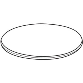 Lorell Essentials Conference Tabletop - For - Table TopLaminated Round, Mahogany Top - Contemporary Style x 41.38" Table Top Width x 41.38" Table Top Depth x 1" Table Top Thickness - Assembly Required - 1 Each - 