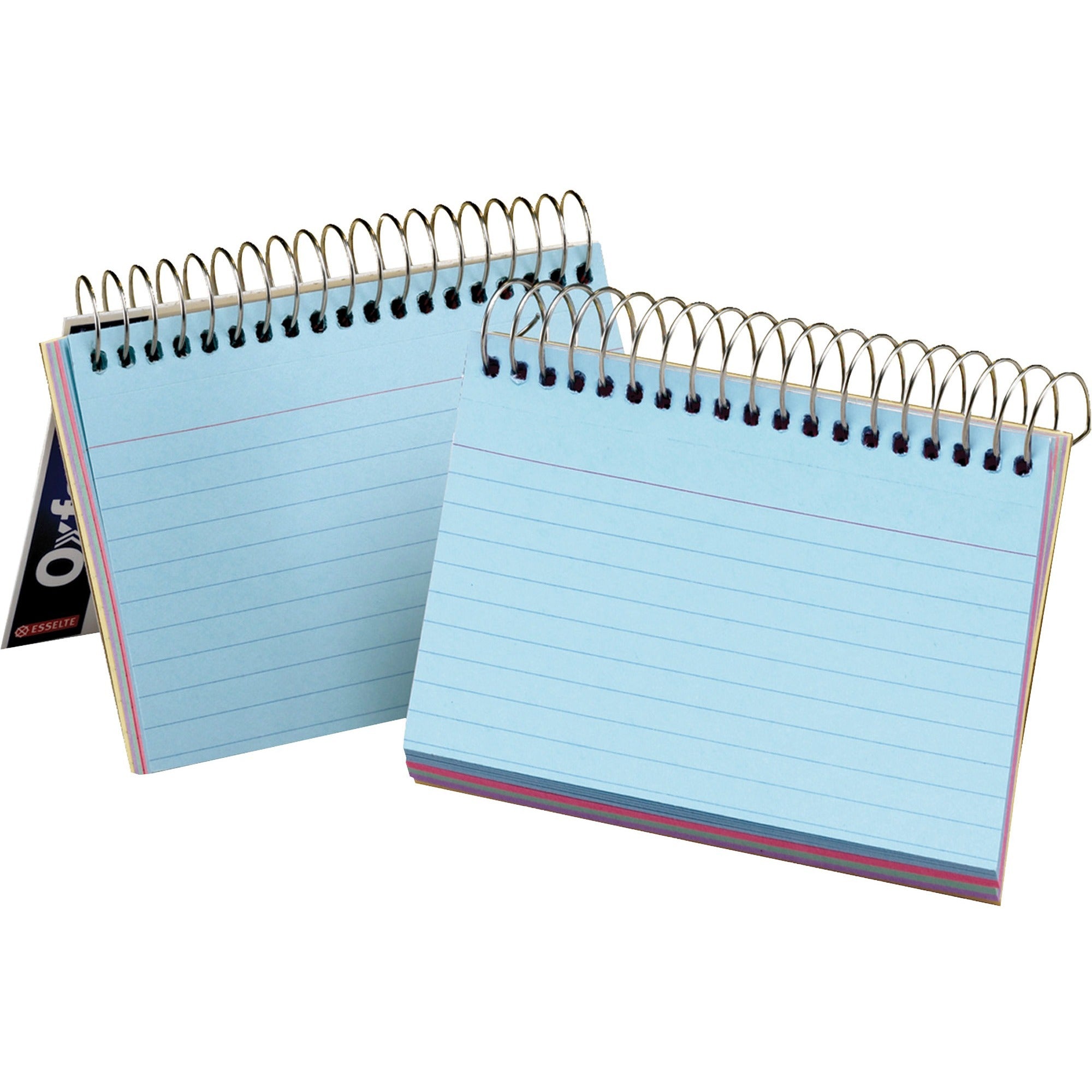 Oxford Spiral-Bound 3" x 5" Index Cards - 3" x 5" - Assorted Paper - Perforated - 1 Each - 