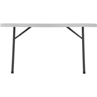 Lorell Ultra-Lite Banquet Folding Table - For - Table TopRound Top - 800 lb Capacity x 71" Table Top Diameter - 29.25" Height x 71" Width x 71" Depth - Gray, Powder Coated - 1 Each